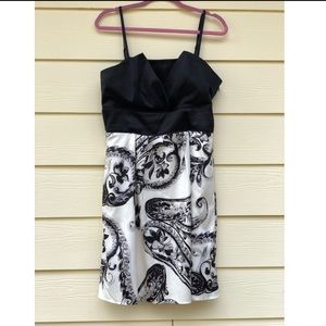 White House Black Market Strapless Satin Dress